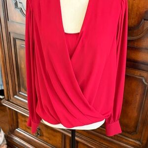 Elegant Red Women's Blouse